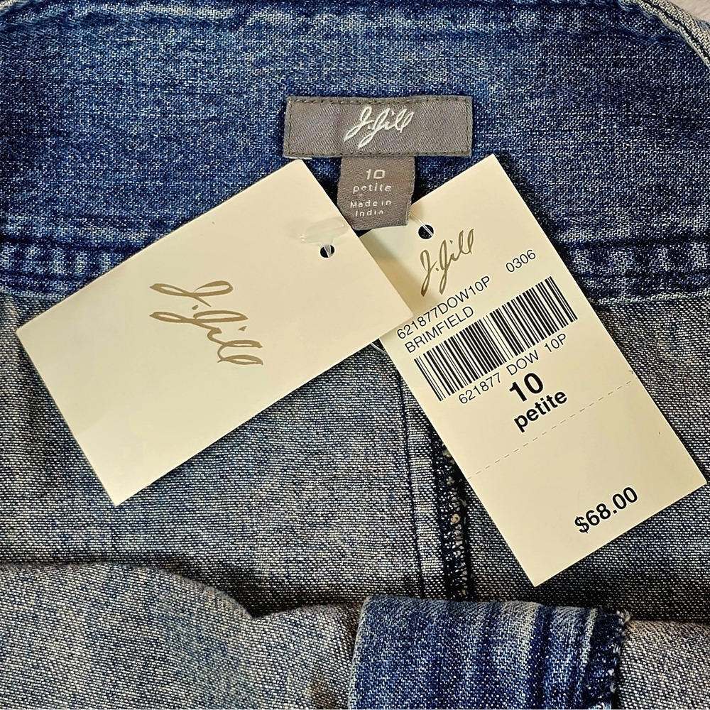 NWT Jill Brimfield Jean Skirt Size 10 Festival Boho Cottage Core Prairie Ruffle‎ - Picture 10 of 10